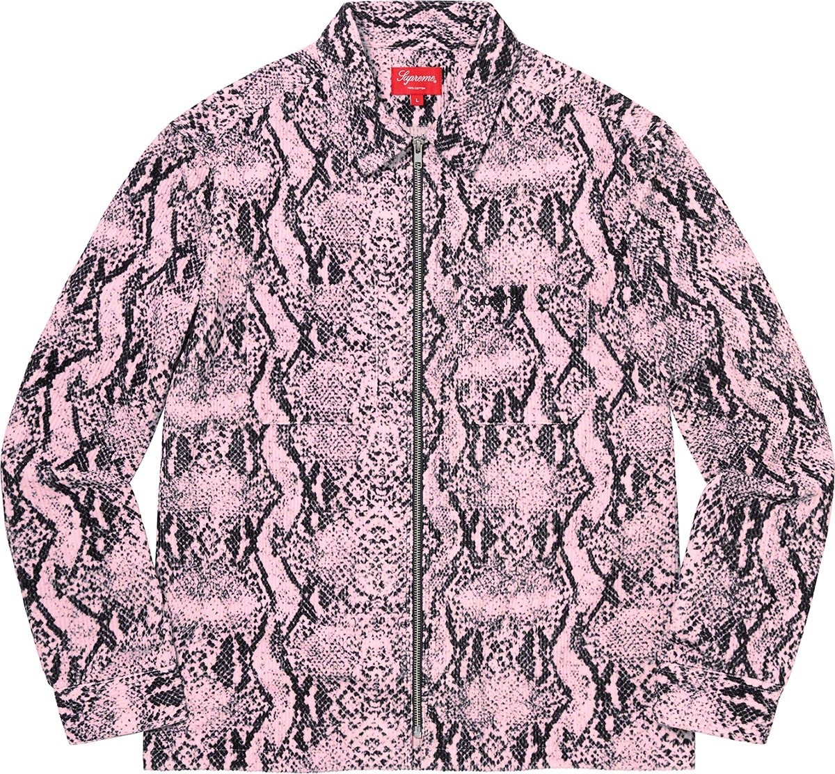 Snakeskin Corduroy Zip Up Shirt view 2